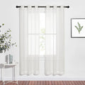 NICETOWN Sheer Curtains for Bedroom Windows, Grommet Casual Soft Voile Sheer by NICETOWN