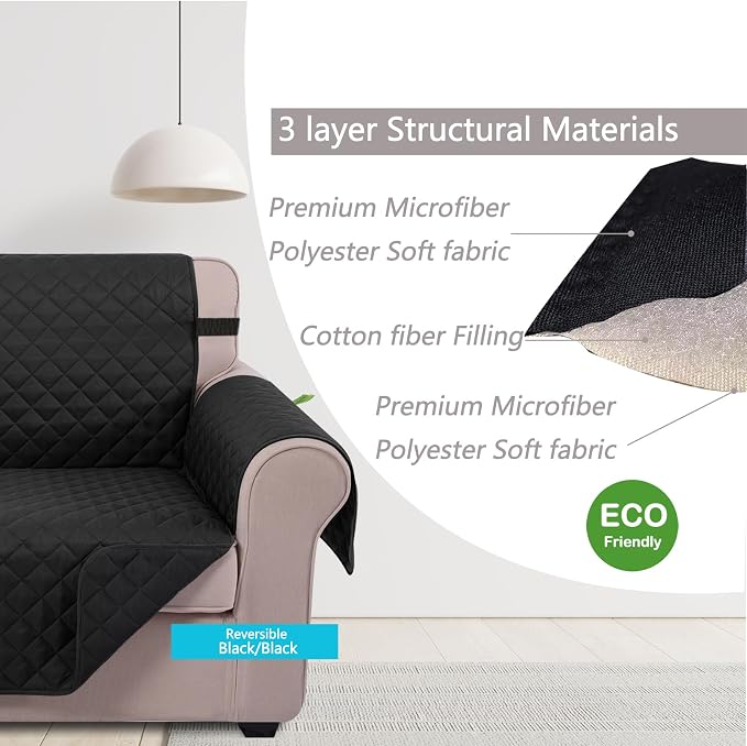U-NICE HOME Oversized Sofa Cover Reversible Couch Cover - Image 3
