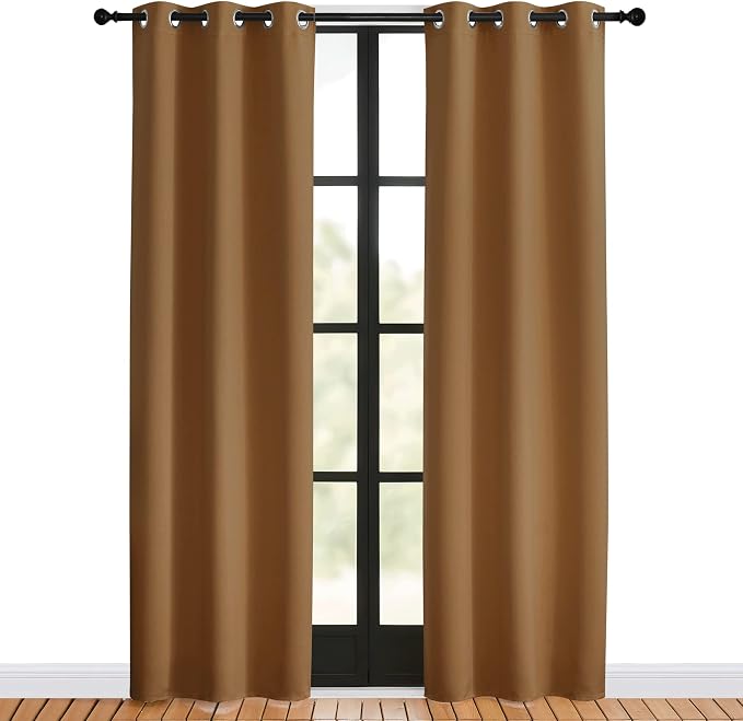 NICETOWN Window Curtain Panels, 1 Pair, 34 by 80-inch, Thermal Curtains - Image 2