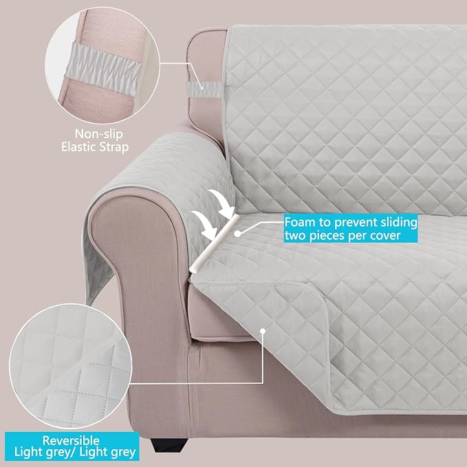 U-NICE HOME Reversible Sofa Cover Couch Cover - Image 3