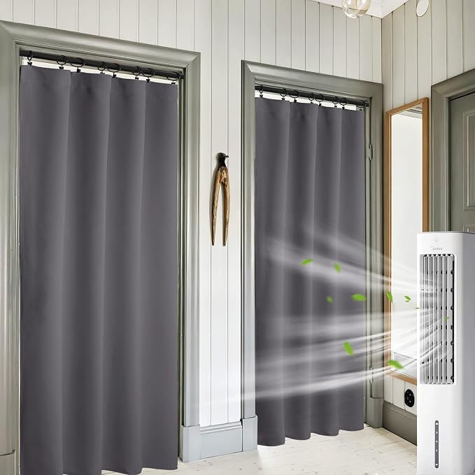 RYB HOME Blackout Curtains for Bedroom 84 inches Long 2 Panels Set, Privacy by RYBHOME
