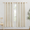 NICETOWN Linen Flax Semi Sheer Curtains 72" Length, Grommet Window Treatments by NICETOWN