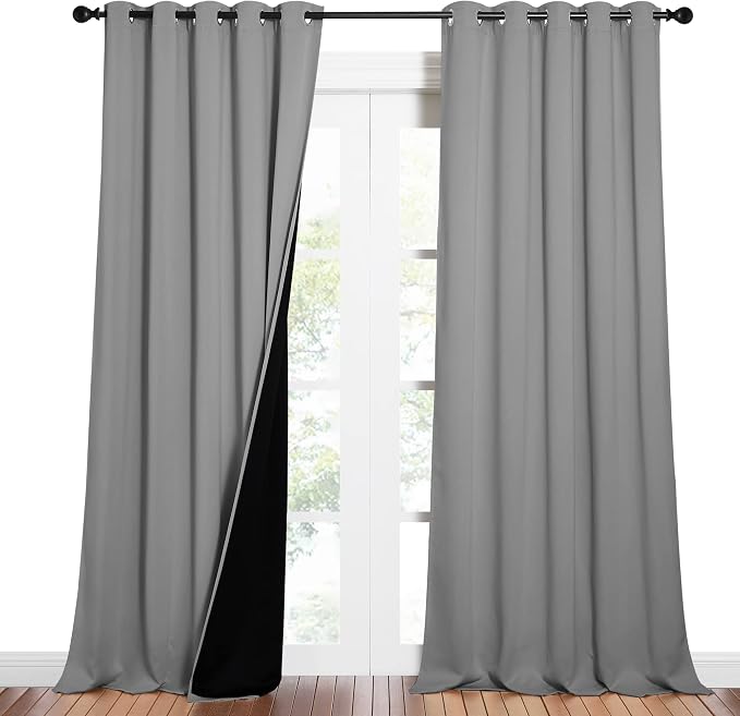 NICETOWN Total Shade Curtains and Draperies, Heavy-Duty Full Light Shading - Image 2