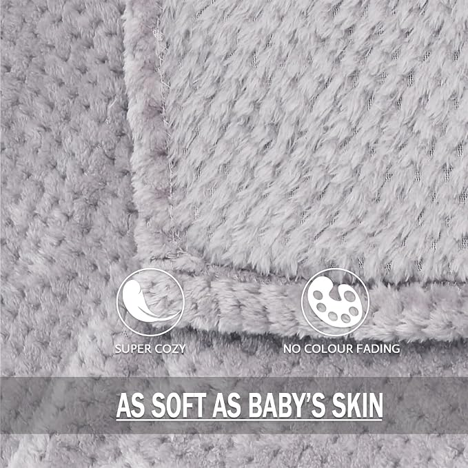 Exclusivo Mezcla Fleece Bed Blanket King Size, Super Soft and Warm Blankets - Image 7