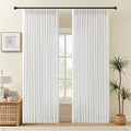 IVAPUPU Snow White Pinch Pleated 84 Inch Curtains by IVAPUPU