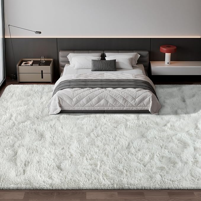 Deerhoo Large Shag Area Rugs 10 x 14, Tie-Dyed Plush Fuzzy Rug - Image 2