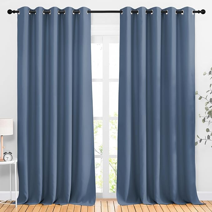 NICETOWN Bedroom Blackout 110 inch Curtains by NICETOWN