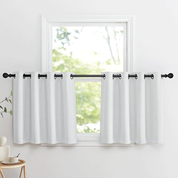 NICETOWN Faux Linen Curtain Valances by NICETOWN