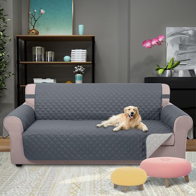 U-NICE HOME Large Sofa Cover Reversible Couch Cover - Image 2