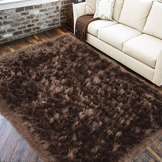 LOCHAS Soft Fluffy Faux Fur Rugs by LOCHAS