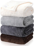 Newwiee 4 Pcs Flanne Fleece Throw Blanket by Newwiee