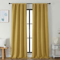 Simplebrand Ava Bright Gold Blackout Curtains by Simplebrand