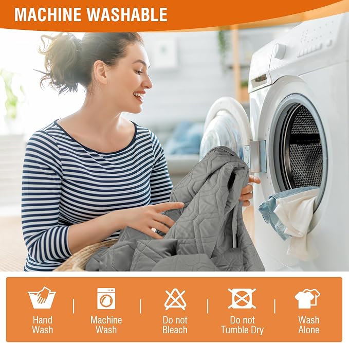 VANSOFY Waterproof Recliner Couch Covers, Sofa Covers 1-Piece Washable - Image 6