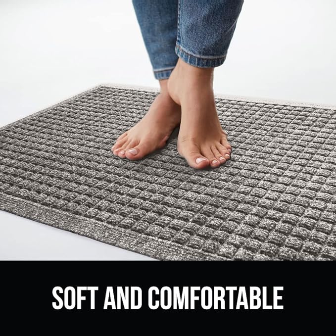 GORILLA GRIP® Ultra Absorbent Front Door Mat Outside Entrance 47x35, Traps Dirt - Image 7