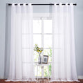 NICETOWN White Sheer Curtains Extra Long 135 inch Length by NICETOWN