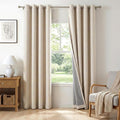 100% Blackout Shield Linen Blackout Curtains by 100BlackoutShield