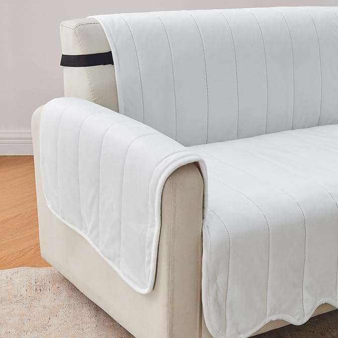 Great Bay Home Velvet Chair Cover - Image 3