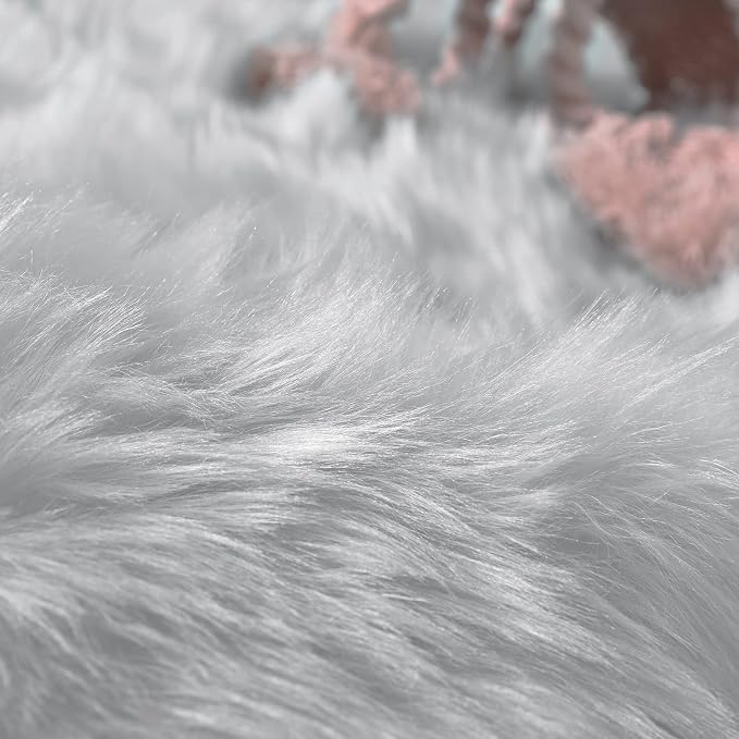 Goolela Grey Fluffy Fuzzy Furry Runner Rug 2x6 - Image 7