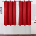 LEMOMO Blackout Curtains 38 x 54 inch/Bright Red Curtains Set of 2 by Lemomo