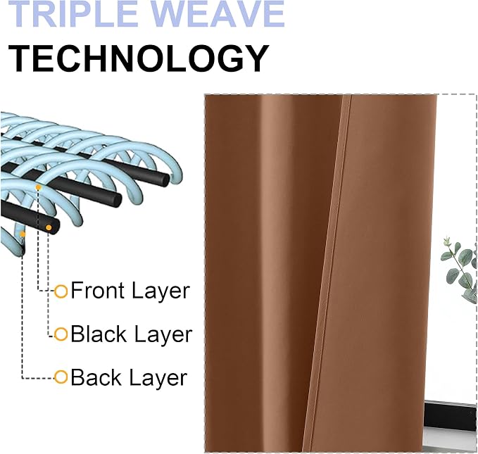 Simplebrand Ava Sun Baked Blackout Curtains - Image 5