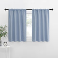 NICETOWN Kitchen Curtains, Vintage Blue, Short Blackout Curtains & Drapes by NICETOWN