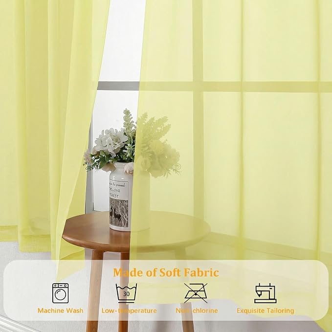 Gwine Sheer Curtains 84 Inches Long - Image 7