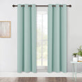 NICETOWN Blackout Window Curtains 70" L, 2 Panels, 34 inch, Aqua Blue, Grommet by NICETOWN
