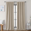 Simplebrand Ava Biscotti Beige Blackout Curtains by Simplebrand
