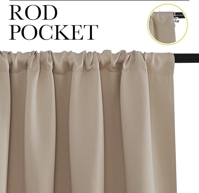 NICETOWN RV Blackout Curtains for Camper Windows, Short Blackout Curtains & - Image 2