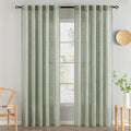 MIULEE Sage Linen Curtains 84 Inch Length 2 Panels by MIULEE
