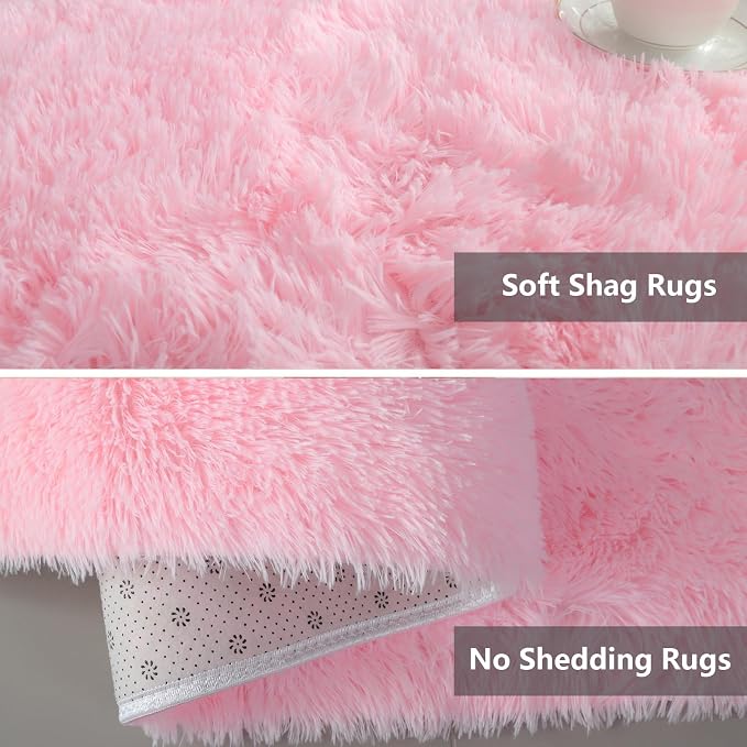 Shag Area Rugs for Bedroom Living Room, Ultra Soft Fluffy Area Rugs for Dorm - Image 2