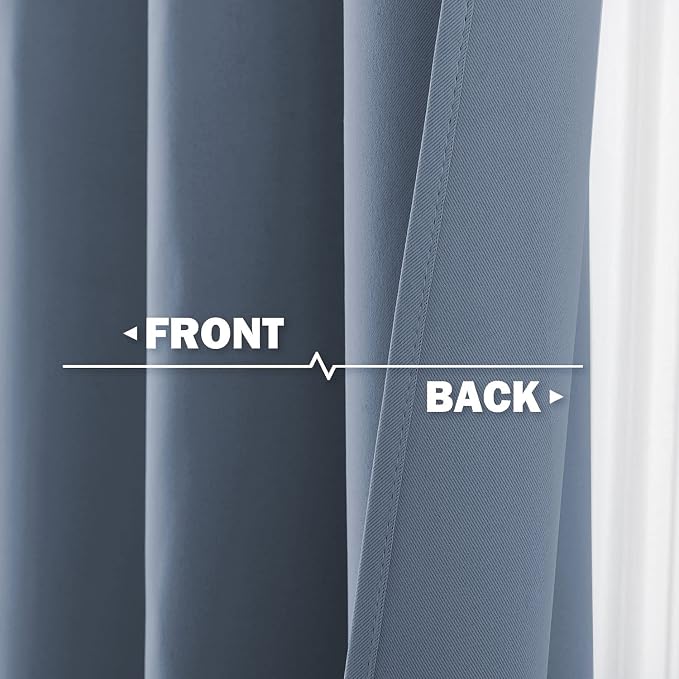 NICETOWN Window Short Curtains for Kitchen, Home Fashion Solid Grommet Top - Image 5