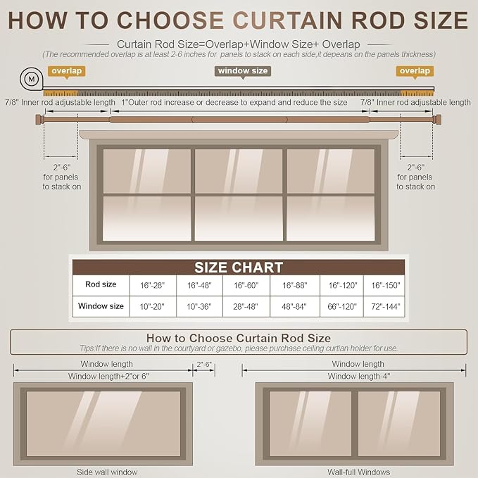 Lootkell Modern White Curtain Rods - Image 8