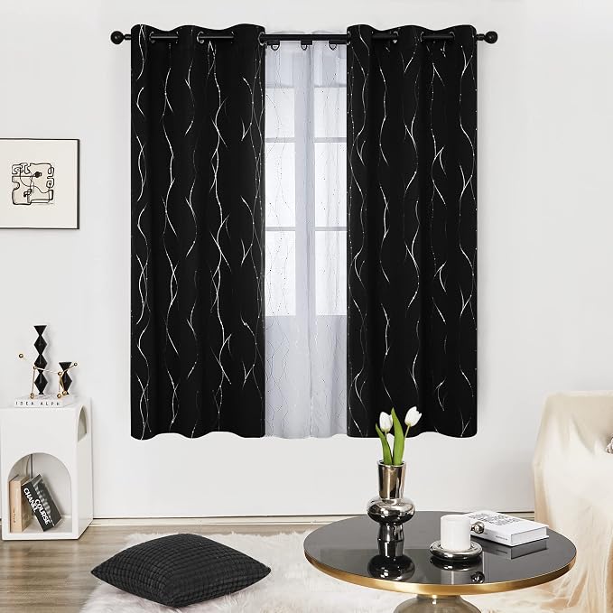 Deconovo Blackout Curtains for Bedroom, 72 Inch Length - Image 2