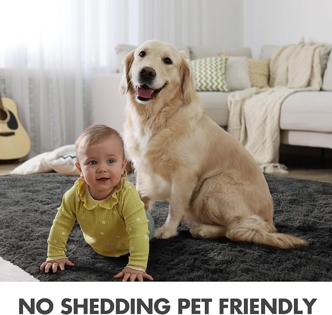 9x12 Ft Extra Large Shag Rugs for Living Room, Ultra Soft Fluffy Furry Area - Image 6