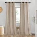NICETOWN Rustic Linen 96 inch Long Curtains by NICETOWN