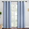 NICETOWN Vintage Blue Blackout Curtains 84 inches Length by NICETOWN