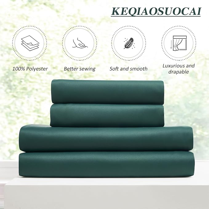 Dark Emerald/Hunter Green Curtains - Image 5