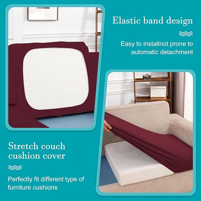 12Pcs Stretch Patio Cushion Covers, Outdoor Couch Covers Replacement, Outdoor - Image 5