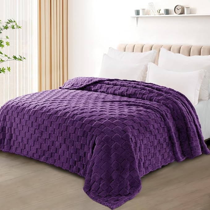 Exclusivo Mezcla Twin Size Flannel Fleece Blanket, Super Soft and Warm - Image 2