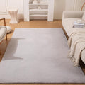 ThreadGlobe Fluffy Faux Rabbit Fur Rug 4'x6', Cloud-Soft Rugs by Unknown