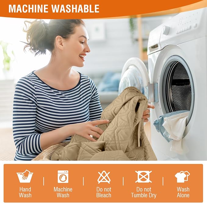 VANSOFY Waterproof Recliner Couch Covers, Sofa Covers 1-Piece Washable - Image 6