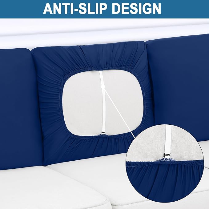 Smiry Printed Couch Cushion Covers, Stretch Soft Couch Covers - Image 4