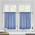 DWCN Sheer Curtains Semi Transparent Voile Rod Pocket Curtains by DWCN