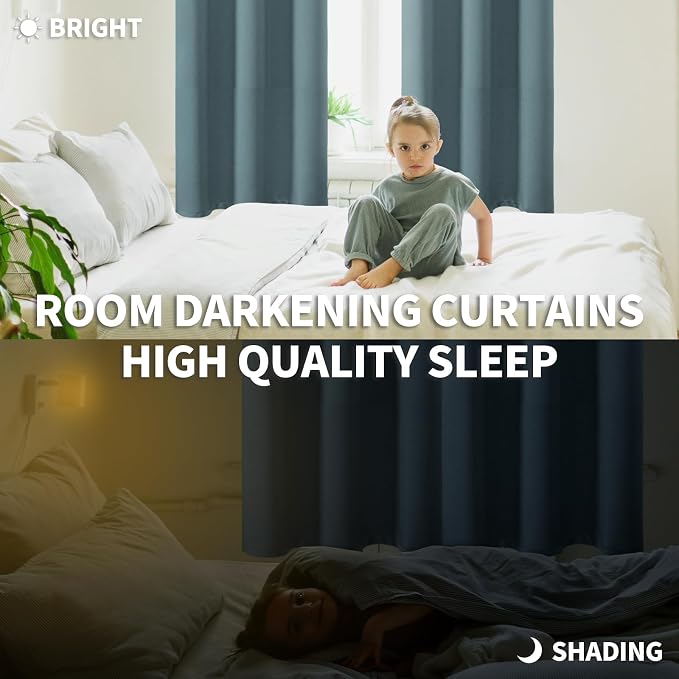 BGment Room Darkening Curtains 72 Inches Long - Image 4