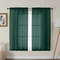 Gwine Hunter Green Sheer Curtains by Gwine