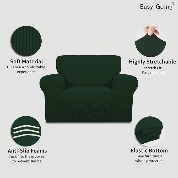 Easy-Going Stretch Oversized Chair Sofa Slipcover 1-Piece Couch Sofa Cover - Image 3