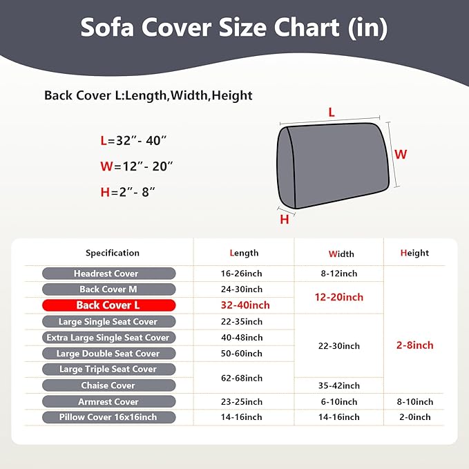 Couch Cushion Covers for Sofa Couch Covers Wear-Resistant Universal Sofa Cover - Image 4