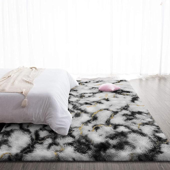TWINNIS Super Soft Shaggy Rugs Fluffy Carpets, 5x8 Feet, Indoor Modern Plush - Image 5