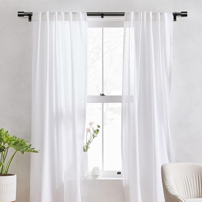 IFELS 2 Pack Heavy Duty Curtain Rods - Image 2